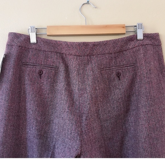 NWT Vintage Pendleton Virgin Wool Pink Tweed Pants - Picture 4 of 4
